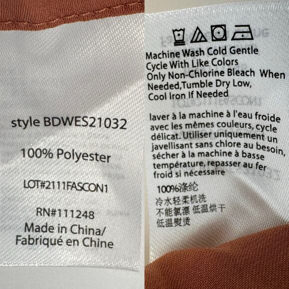 Barefoot Dreams Washed Satin Wide Leg Pants Amberglow Size XL NWT - Picture 10 of 10